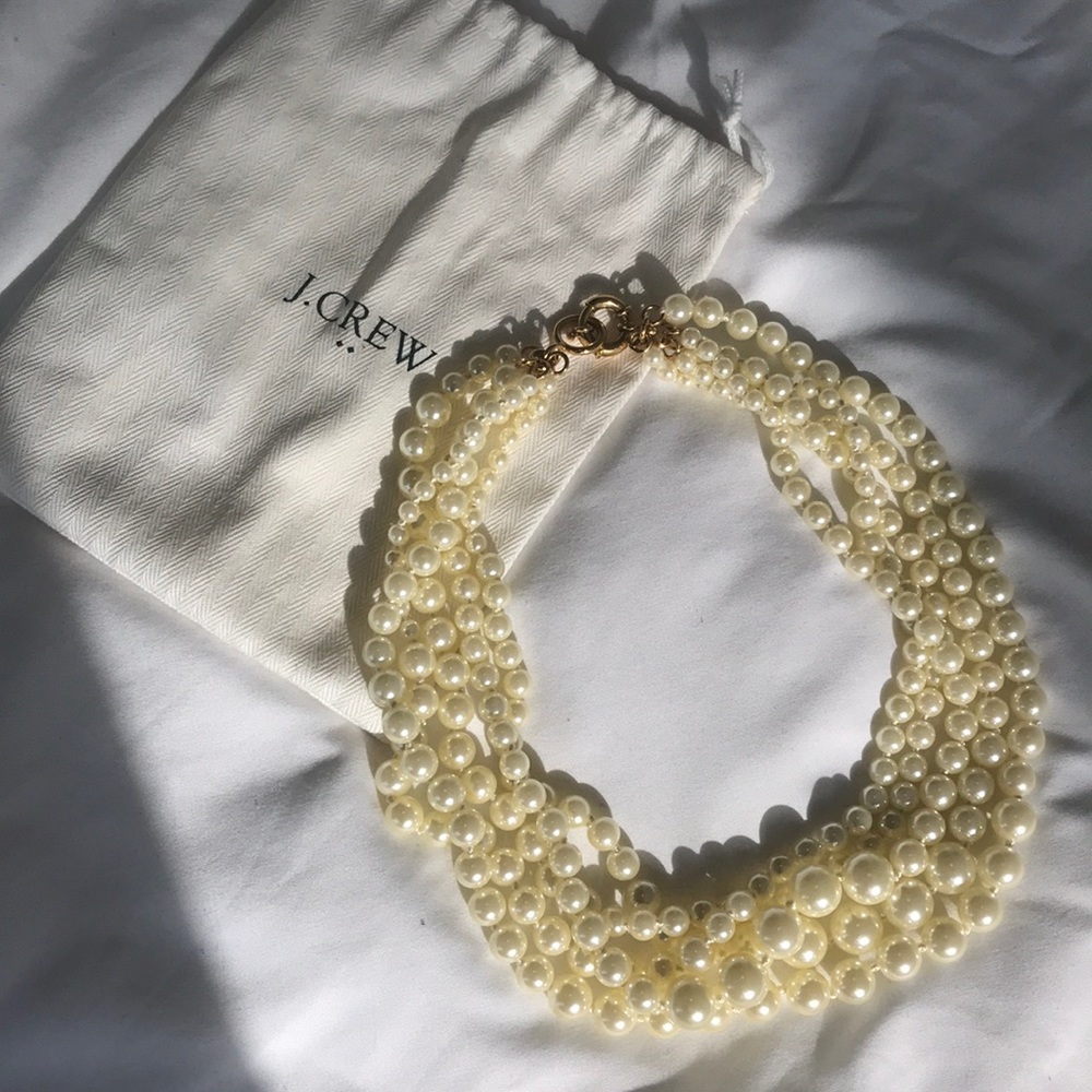 J Crew layered pearl necklace